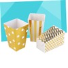 LABRIMP 36pcs Gold Popcorn Boxes Container Birthday Decorations for Boys
