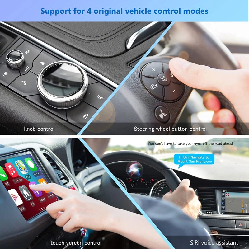 OTTOCAST CarPlay Adapter 2023 Fastest for OEM Cars 2016-2024, 5GHz