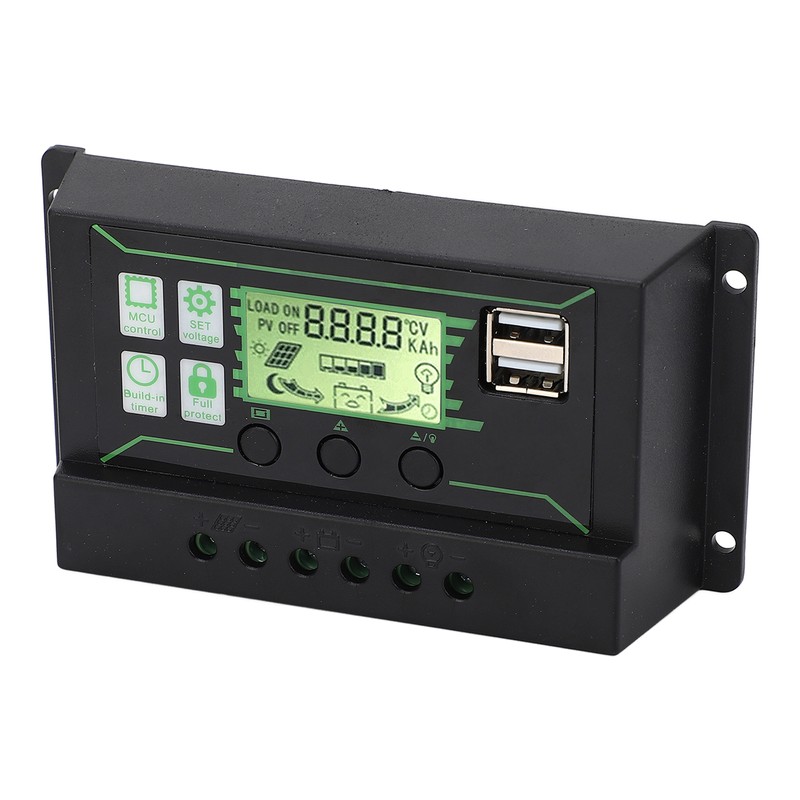 Solar Charge Controller 20A 2 USB Output PWM Control 3
