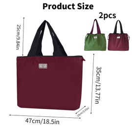 2 Pcs Foldable Shopping Bags 20L Large Reusable Shopping Tote Bag Water Resistant Shopping Tote Bag Floral Washable Heavy Duty Shopping Bags Grocery Bags for Shopping Travel Camping