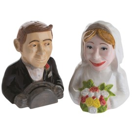 John Beswick JBSP5 Mr & Mrs Richard & Paula Wedding Salt and Pepper