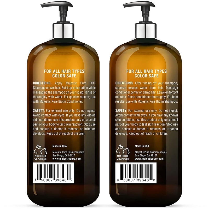 Biotin Shampoo and Conditioner Set with DHT Blocker Complex -
