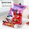 Valuckee 10 Pack Squeeze and Lock Bread Bag Clips, Reusable,