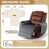 Timeles Velvet Recliner Seat Covers Waterproof Reclining Chair Cover Without
