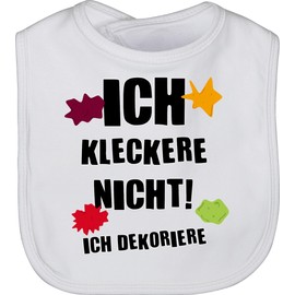 Shirtracer - Baby Bib - Sayings - Ich kleckere nicht!, 3 White