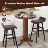 Giantex 30” Round Bar Table, Dining Table with Rubber Wood