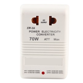 Natruss 70W Step-Up&Down Voltage Converter Transformer Power Converter (Type C Plug, White)