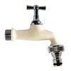 S&M COLORTAPS 590227 Adjustable Garden Tap ½ White with Automatic