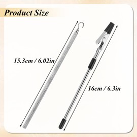 Bracelet Helper to Put on Yourself, Bracelet Helper Tool Bracelet Fastener Helper Bracelet Assistance Tool Bracelet Clasp Helper Jewelry Clasp Helper for Necklace Watch Clasps Zippers (Silver)