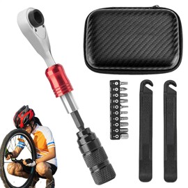 Cycle Repair Ratchet,72-Tooth Ratchet Wrench Drill Bits Set - Aluminum Alloy Cycle Hand Tools for Women Men Adults Outdoor Riding