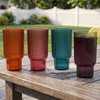 Khen Shatterproof Acrylic Tall Drinking Glasses Set, European Style, Dishwasher