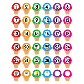 FaCraft Line Up Dots for Classroom Floor - 36pcs Candy Classroom Line up Stickers - Removable Number Stickers for Teacher Kindergarten Preschool Elementary