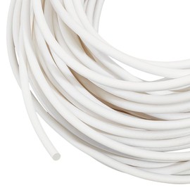 BENECREAT - Cordón de PVC de 32.81 yardas, cordón de poliéster blanco de 6 mm para ganchillo, tejer, tejer o recortar prendas de vestir, cojines