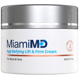 MiamiMD Age-Defying Lifting & Firming Face Cream for Women - Lift & Firm for Anti Aging, Wrinkle Reducer & Hydrating Moisturizer for Smooth, Radiant Skin, Tightening Cream for Face & Neck – 1.7oz