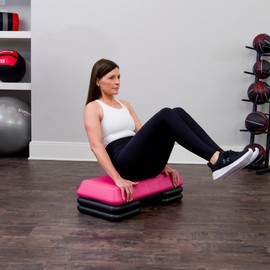 The Step Circuit Size Aerobic Platform, Circuit Size Steppers for Exercise with risers for adjustable Home Workout, stair stepper for exercise and home gym