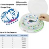 Automatic Pill Dispenser,Locked Medication Dispenser for Elderly with Alarm, 6