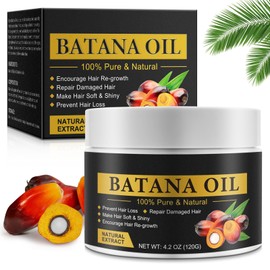Batana Oil for Hair Growth,100% Natural Batana Oil Sourced from Honduras - Dr. Sebi Batana Oil Unrefined Hair Growth Oil Prevents Hair Loss, Enhances Hair Thickness in Men & Women 4.2 oz