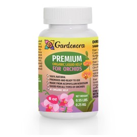GARDENERA Premium Liquid Kelp Fertilizer for Orchid Plants - 8 oz - Boost Your Orchids' Health Naturally
