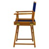 Casual Home 18" Director's Chair Honey Oak Frame with Royal