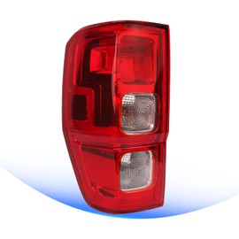 Tail Light Compatible with 2019 2020 2021 2022 2023 Ford Ranger XL Halogen Type w/o Blind Spot Outer Taillight Rear Turn Signal Brake Lamp Assembly w/Harness and Bulbs (Left Driver Side)