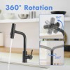 Modern Single Handle 360° Swivel Stainless Steel Waterfall Kitchen Faucet
