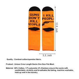KUIYAI Lustige Socken für Herren, klassisches Geschenk, Vatertagsgeschenk für Opa, Papa, Papa (gunDon'tKill)