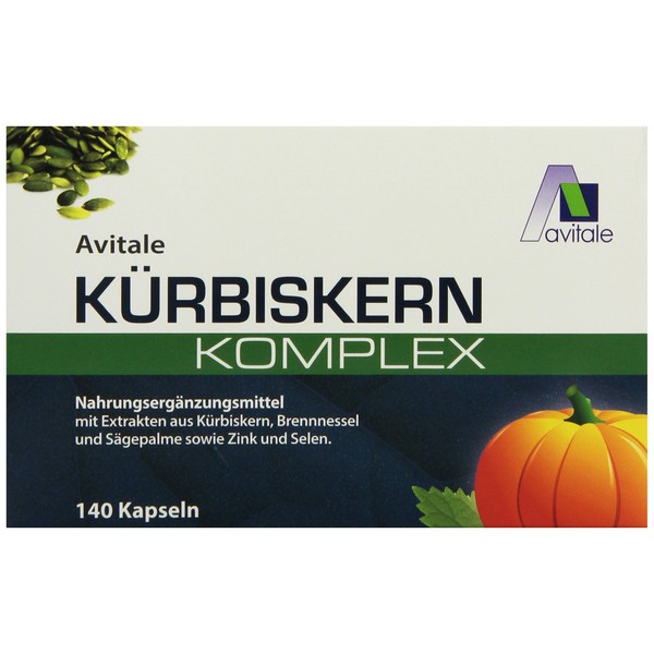 Avitale Pumpkin Seed Complex Capsules, Pack of 140, 1 x 122 g