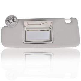 EKLN Sun Visor Left Driver Side LH with Mirror Compatible with 2012-2019 Chevy Sonic 2013-2016 Chevy Spark Replacement OE P95327509 Color:Gray