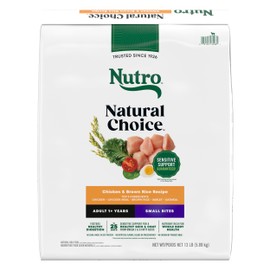 Nutro Natural Choice Adult Small Bites Dog Food, Chicken & Brown Rice Recipe, 13 lb. Bag