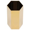 Pen Holder Hex Stainless Steel Gold Electroplating Durable Glossy Corrosion