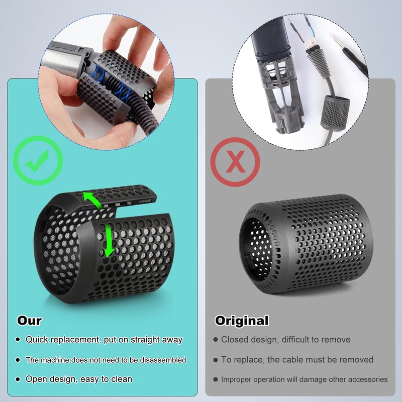 Filter for Dyson Airwrap, Compatible with HS01/HS05, Magnetic Filter Lid