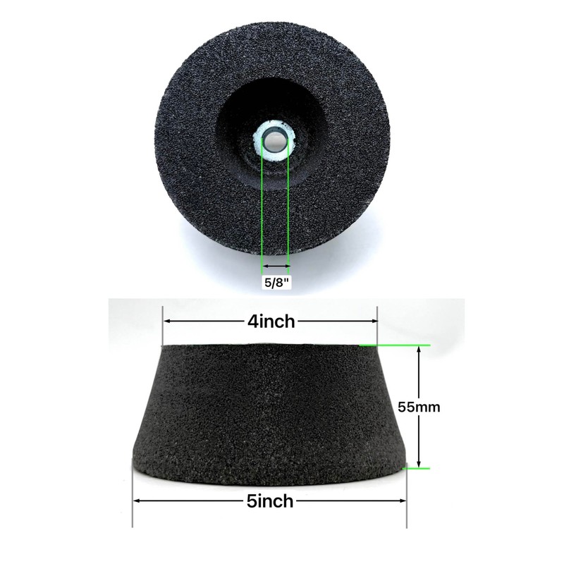 High Performance Flaring Cup Grinding Stone for Granite - 5X2X5/8-11
