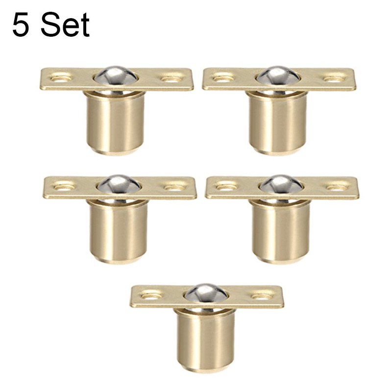 sourcing map Door Cabinet Closet Drawer 12.5mm Shaft Dia Brass