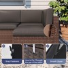 Aoxun Outdoor Replacement Cushions for Patio Furniture, Waterproof Sofa Cushion