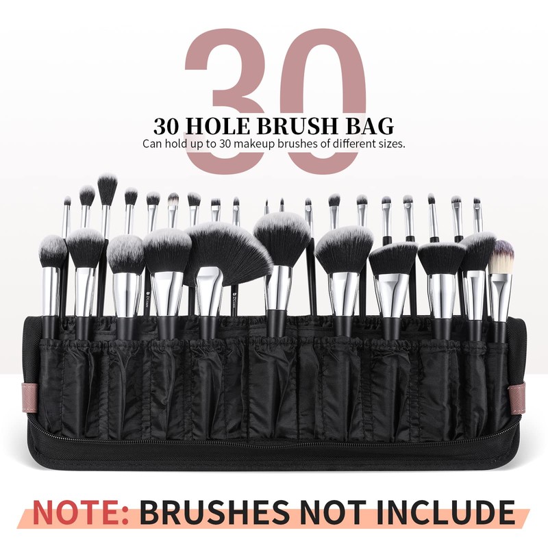 DUcare Makeup Brushes Organiser Bag Portable Cosmetic Case for Travel,