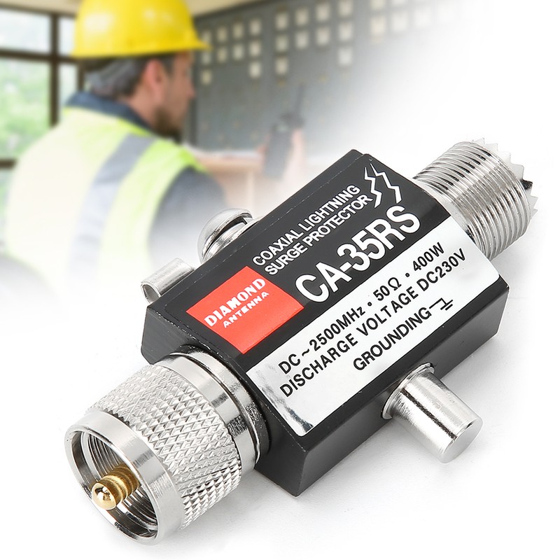 Surge Protector Arrester CA‑35RS Walkie Talkie Antenna Coaxial Cable PL259