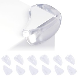 &COCO Corner Guard, Transparent Corner Cushion, Set of 12, Corner Protection, Table Guard, For Babies, Children, Injury Prevention, Shock Absorption (12 Pieces of Water Droplets)