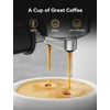 Neretva Espresso Machine 20 Bar, Super Compact Espresso Maker Stainless