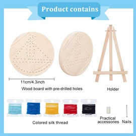 WEBEEDY Boat String Art Kit, DIY Art Craft Set for Beginners, Home Wall Decoration, Crafts Kits for Adults and Children, Art Accessories for Children, String Wrap, Wall Art