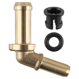 CARBBIA Thermostat Water Outlet Hose Connector Kit with Brass Hose Barb Compatible with Jaguar XF XE XJ XK F-Type F-Pace Compatible with Land Rover Range Rover LR049989 LR048474 C2Z28467 C2Z28258
