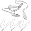 4 Pcs Metal Napkin Fixing Clip Chains (18.9 inch), Elegant