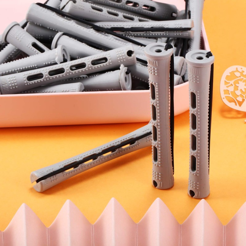 60 Pieces Perm Rods for Long Hair Plastic Perm Curling