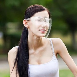 Full safety glasses face protection clear face mask for mowing work / 전면 보안경 얼굴 보호 벌초 작업 투명 안면 마스크