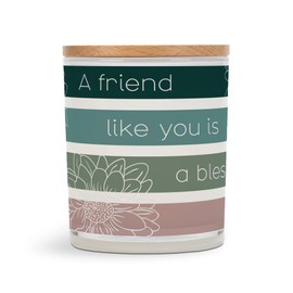 Elanze Designs A Friend Like You is A Blessing 11.5 Ounce Pure Soy Wax Jar Candle, White Tea Scent