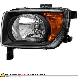 EPIC LIGHTING Halogen Replacement Spec Headlights Black Bezel Compatible with HONDA 07-08 ELEMENT EX LX [ HO2518114 HO2519114 33151SCVA21 33101SCVA21 ] Pair
