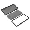 License Plate Frame Cover Set Standard Fit Smoky UV Resistant