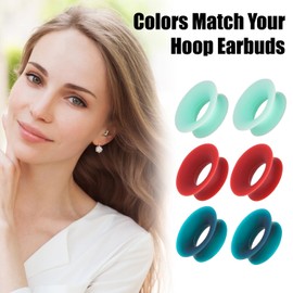 6pcs Earplugs Mute Style Pack, Quiet Ear Plugs Accessories for Extra 5 dB Noise Reduction Earplugs Quiet for Journey Home Office Library(Green red Blue)