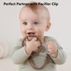 3 Pack Ring Teether, Silicone Teething Ring Toys for Babies
