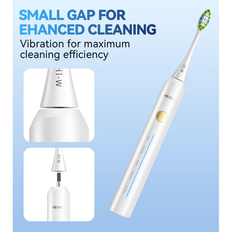 HEYAXA Sonic Electric Toothbrush Head D62, Replacement Toothbrush Heads, 4