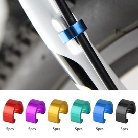 BuyWeek Bicycle Brake Cable C Clip Buckle, Pack of 30 Bicycle Gear Cable Buckle, Bicycle Brake Cable, C Clips, Bicycle Cable Guide for Road Bike, Mountain Bike